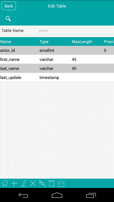 MySql Android Screenshot 4