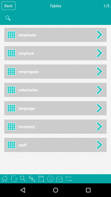 PostgreSql Android Screenshot 2