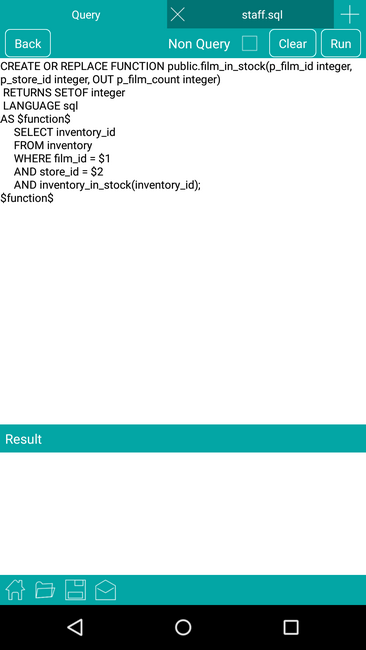 PostgreSql Android Screenshot 4