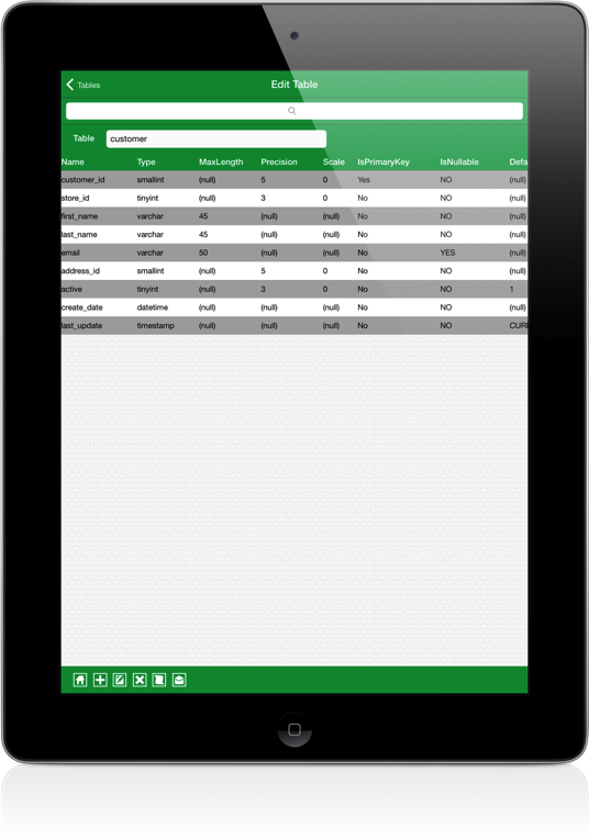 MySql iPad Screenshot 4