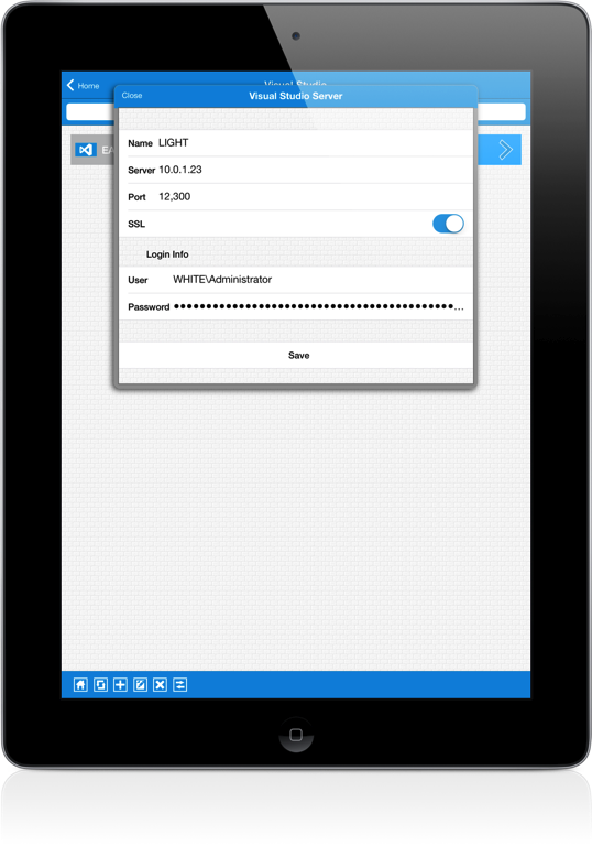 VisualStudio iPad Screenshot 1