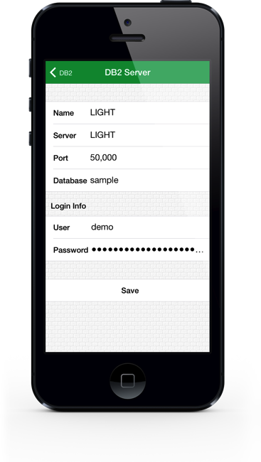 DB2 iPhone Screenshot 1