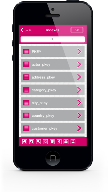 PostgreSql iPhone Screenshot 8