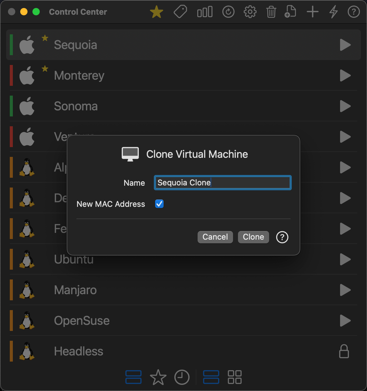 Clone VM
